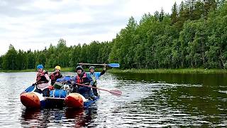 90 км на Катамаране до Белого моря.Мой первый сплав