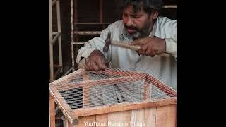 Amazing Skills of Making Beautiful Wooden Bird Cage