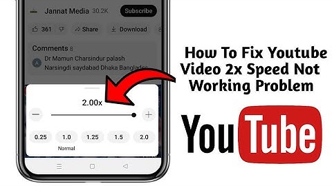 How To Fix YouTube Playback Speed Not Working Problem (2025 Guide)