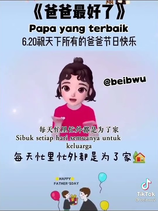 lagu Mandarin buat papa tercinta kita