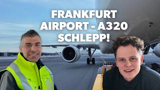 Airbus A320 Schlepp zusammen mit meinem ehemaligen Ausbilder!