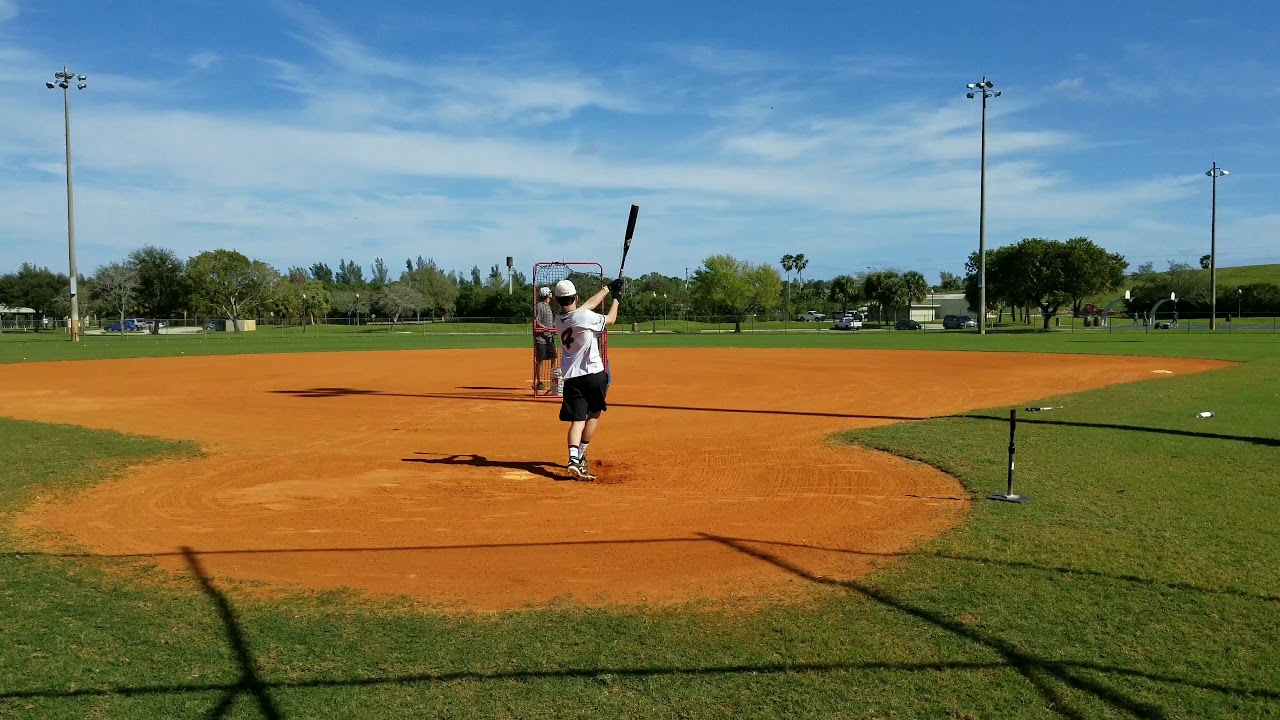 Batting practice (backstop view) 011920 YouTube