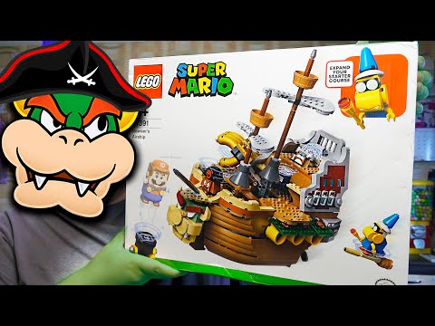 Видео: Пират Луиджи! Лего Super Mario 71391 Летучий корабль Боузера lego