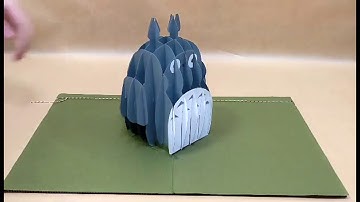 Totoro Sliceform Pop-up Card