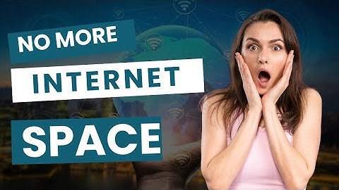 SCARY: The internet is running out of space!!!. How is this even possible?!
