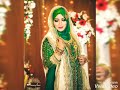 Letest muslim bridal wadding dresses of  bridal muslim dresse image