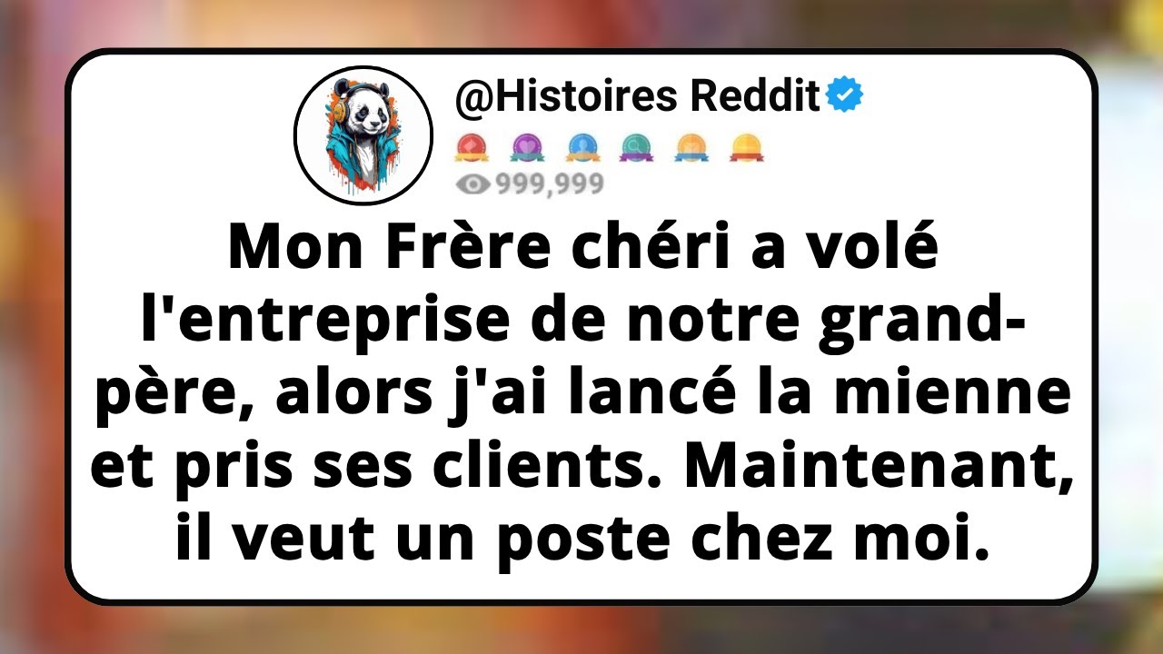 Mon Frère Chéri A Volé L'entreprise De Notre Grand-père, Alors J'ai Lancé La Mienne Et Pris Ses...