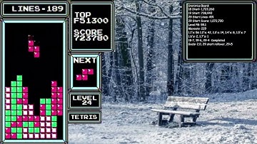 NES Tetris - 6 Maxouts In a Row