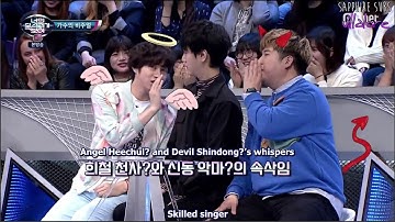 Yesung with Angel Heechul and Devil Shindong