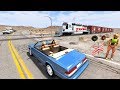 ПРОСКОЧИЛ НА ТОТ СВЕТ! ПОЕЗДА ОШИБОК НЕ ПРОЩАЮТ | BeamNG.drive