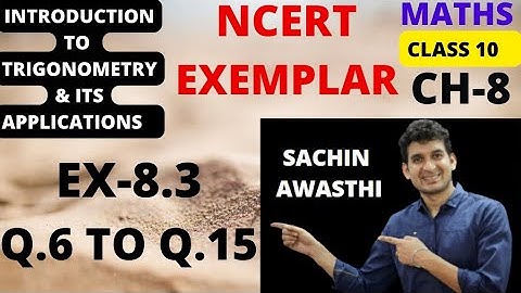 CLASS-10 || CH-8 || NCERT EXEMPLAR || MATHS || EX-8.3 [Q.6 To Q.15]