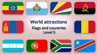 Guess the country by the flag | Level #5 | World attractions | Geography quiz screenshot 4