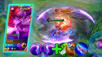 CHOU BEST BUILD 2022 99% COUNTER YU ZHONG in EXP LANE GAMEPLAY - MLBB