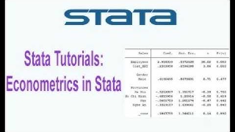 Stata Tutorials: Econometrics in Stata Software (OLS, Multicollinearity and Heteroskedasticity test)