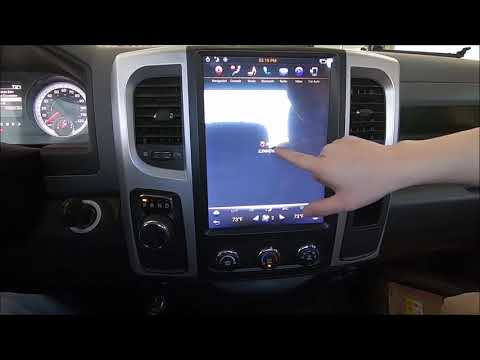 Install Video and Demo Video  PX6 12.1Inch Android 9.0 Car AutoRadio for 2014 Dodge Ram Manual AC