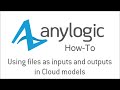 Using files as inputs and outputs in AnyLogic Cloud