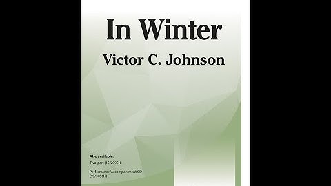 In Winter (Three-part Mixed) - Victor C. Johnson
