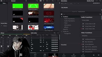 DaVinci Resolve Fusion Button Location and Delta Keyer Location to Edit Green Screen