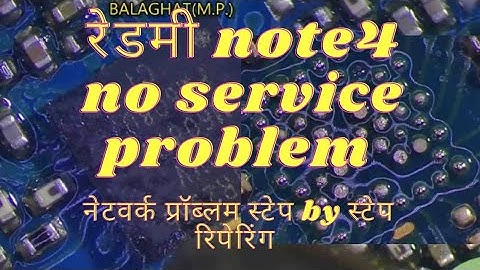 MI REDMI note 4 no service problem||NETWORK PROBLEM||
