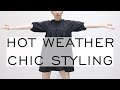 STYLE TIPS for Chic HOT WEATHER LOOKS / Everlane / Moussy Vintage / Minimalist / Emily Wheatley