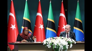 Cumhurbaşkanımız Erdoğan ve Tanzanya Cumhurbaşkanı Hassan ortak basın toplantısında konuştu