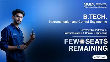 B.Tech in Instrumentation and Control Engineering | Admissions Open 2025–26