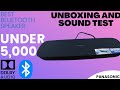 PANASONIC SC-HTB200 Soundbar unboxing and sound test / best bluetooth speaker with dolby audio