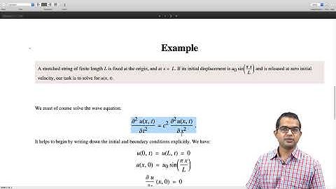 mod08lec79 - The Wave equation: Method of characteristics