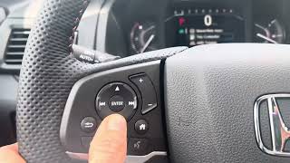 2024 Honda Passport changing MPH to KM/H