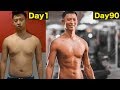 INSANE 90-Day Body Transformation (Over 10kg Fat loss) ｜我瘋狂健身90天