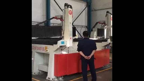 CNC foam wood fiberglass mold gantry milling machine for the pump industry