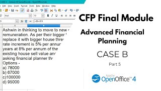 CASE B of CFP Advanced Financial Module (Part 5)