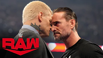 FULL SEGMENT CM Punk And Cody Rhodes War Of Words Raw Jan 22 2024 