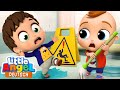 Vorsicht Rutschgefahr! | Sicher im Kindergarten | Little Angel Deutsch – Kinderlieder