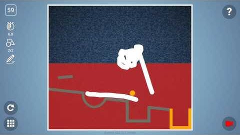 The proper way to solve level 59 in Brain It On, as shown in the game.