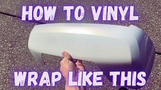 Vinyl Wrapping Motorcycle Parts.