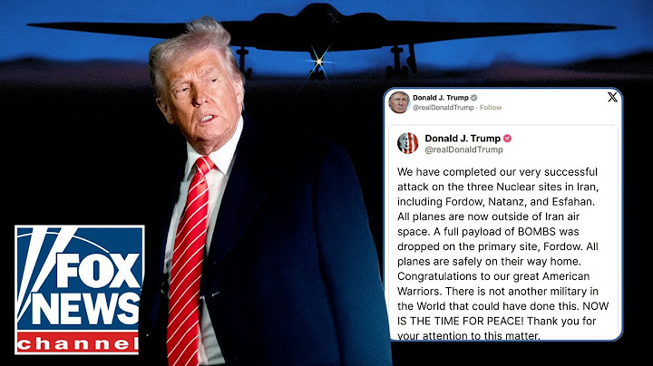 Trump announces successful US strike on 3 Iranian nuclear sites