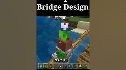 Simple Bridge 🌉 Design #minecraft #shorts #short