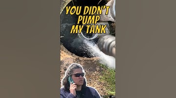 “You didn’t pump my septic tank all the way “ #shorts