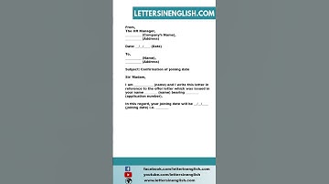 Request Letter to Employee for Joining Date Confirmation