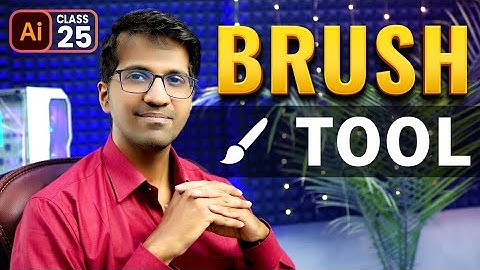 Paint Brush Tool in Adobe Illustrator | Class 25