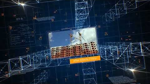 Tech Construction Slideshow | After Effects Template | Video Displays