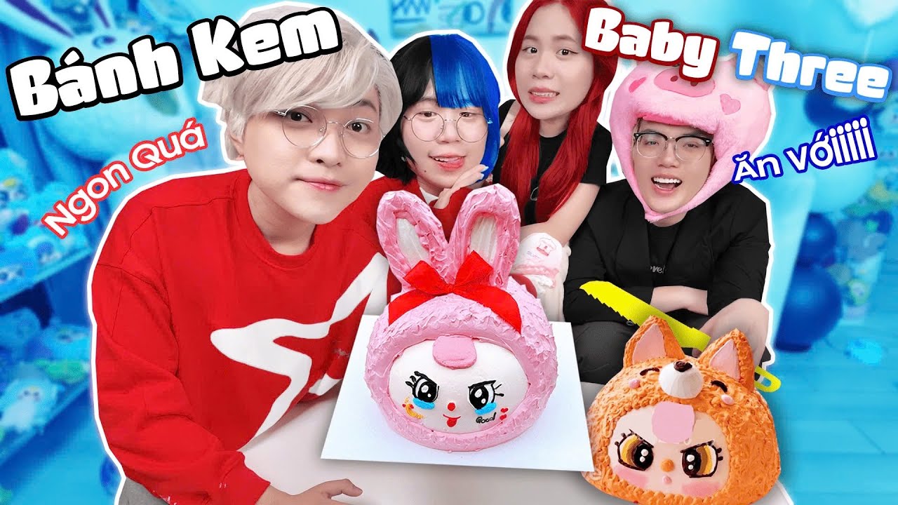 Kairon Simmy Sammy Phong Cận Làm BÁNH KEM BABY THREE SINH NHẬT 😋 siêu ngonnnn