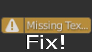 How to texture paint in blender/ fix missing textures detected alert