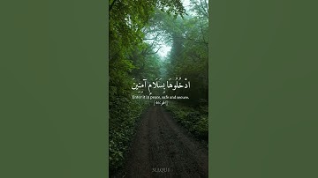 "ادْخُلُوهَا بِسَلَامٍ آمِنِينَ.." | القارئ : هزاع البلوشي 🤍