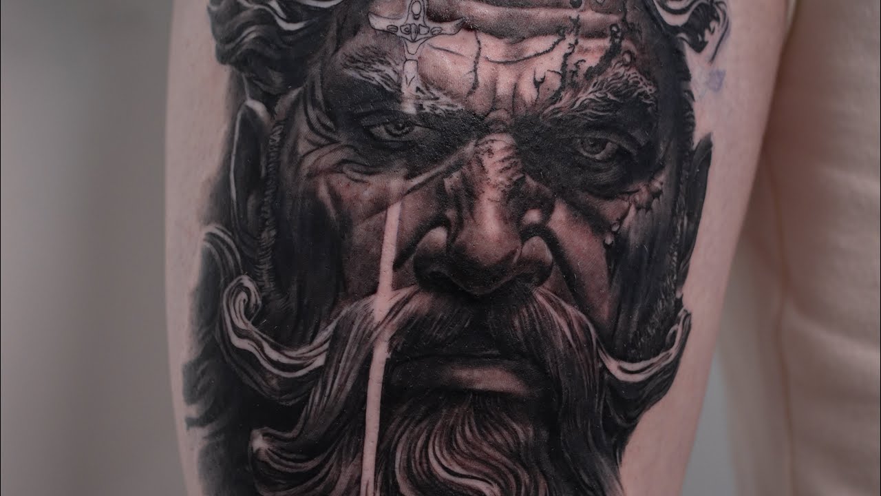 Lizard's Skin Tattoos - In Greek mythology Poseidon is the 'God of the  Sea'. Poseidon tattoos are powerful and truly awe-inspiring! Share if you  like Artist: Rocky (@rocky_lizardsskin ) Lizard's Skin Tattoos