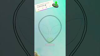 Do aliens exist??! 🫨 #drawing #learn #alien #space #artwork #new #handmade #арт#шортс #نقاشی #آموزش