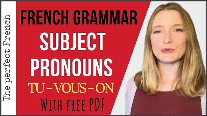 French subject pronouns (with FREE PDF) - French b...