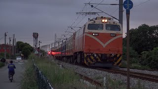 【莒光號 554次】臺鐵 2025.09.24 [電力機車 E207] 牽引客車溜下龍井高架 TR【ChuKuang Exp.554】Down the LongJing Elevated Track