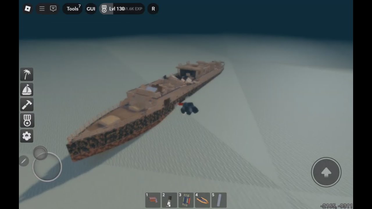 RMS CARPATHIA Shipwreck at Fourth Deserted Island - Sail and Sink Simulator